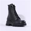 Paul Green Hidden Bungee Lace Boot - Black Leather